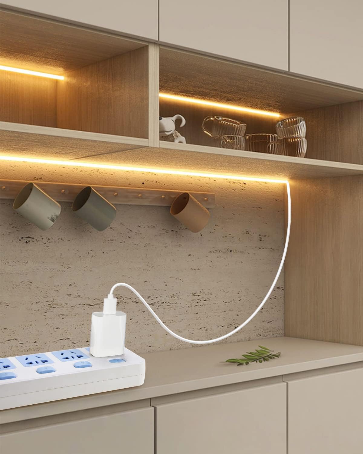 Aclorol USB COB LED Strip Lights – Cozy Housewarming Gift, Warm White Bedroom Accent Decor