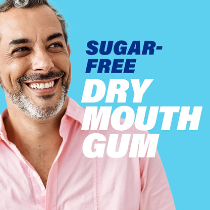 ACT Dry Mouth Gum – Focus Chew for Professionals and Frequent Speakers, Sugar Free 20 Count