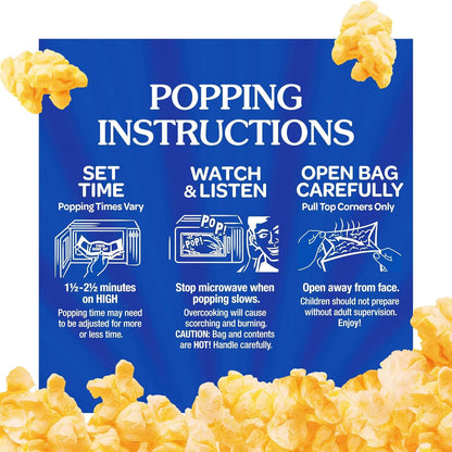 ACT II Xtreme Butter Microwave Popcorn, 33.01 oz Bulk Pack – Durable, Individually Sealed Snack for Road Trips, RV Travel, and Outdoor Get-Togethers