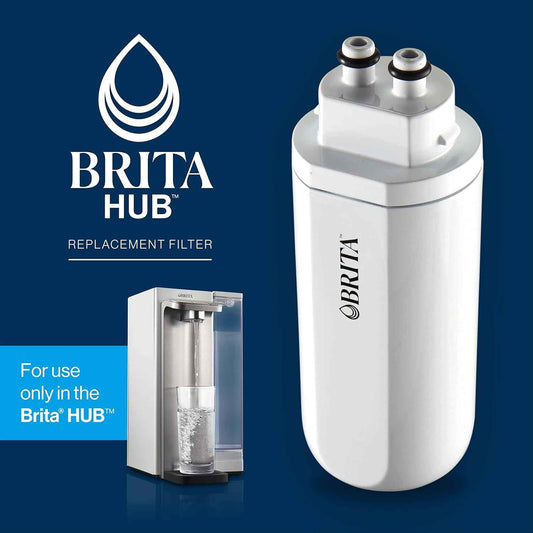 Brita Hub Replacement Water Filter – Countertop Filter for Home Offices and Study Spaces, 120-Gallon Capacity