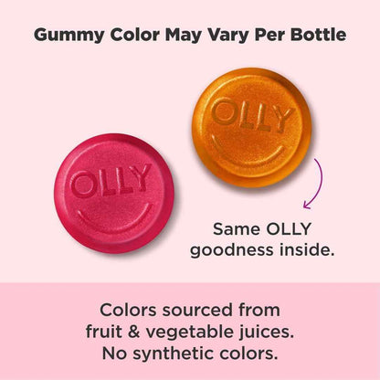OLLY Undeniable Beauty Gummy – Countertop Friendly Beauty Supplement, Clean Grapefruit Gummy for Hair Skin and Nails