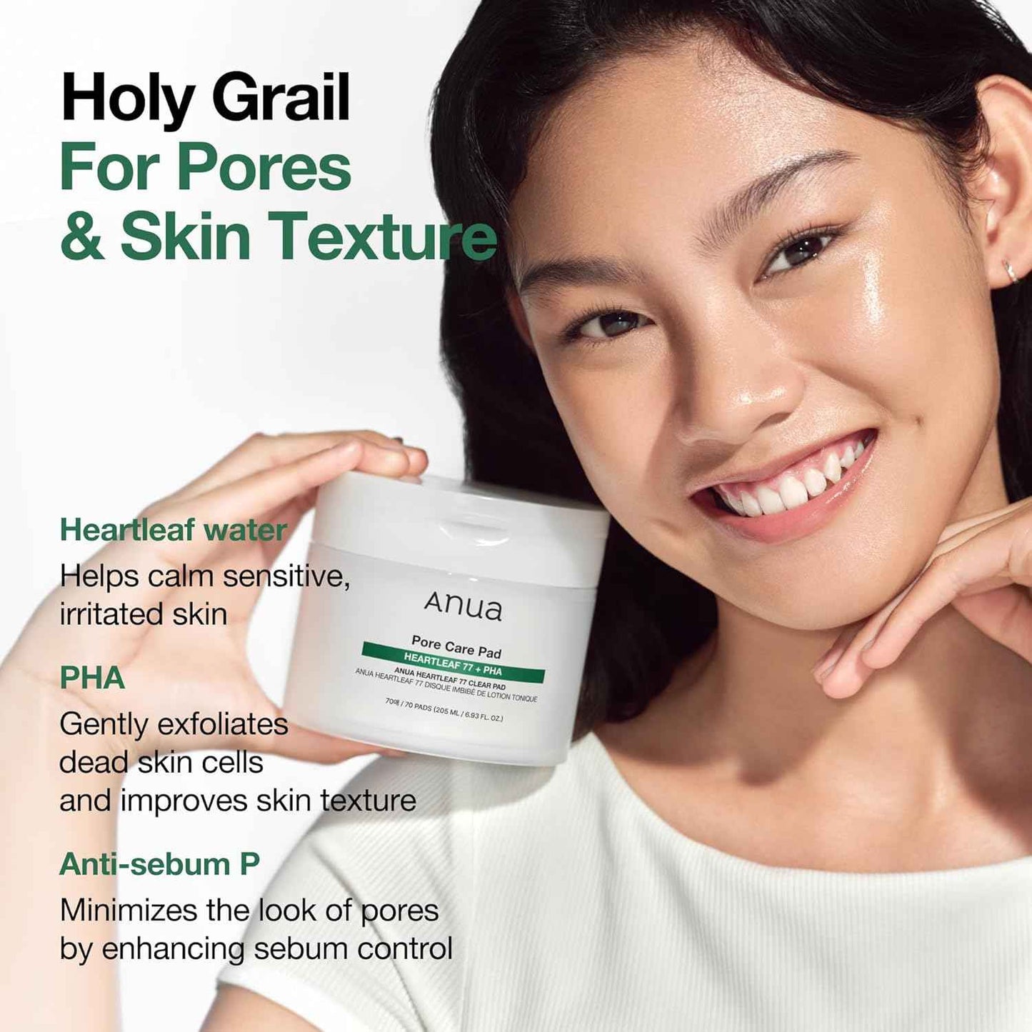 Anua PDRN 100 Hyaluronic Acid Toner Pads – Premium Korean Glass Skin Treatment for Elevated Beauty Vanity