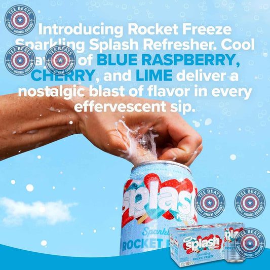 Splash Refresher Sparkling Water – Calming Evening Beverage for Relaxation Rituals, Electrolyte Hydration