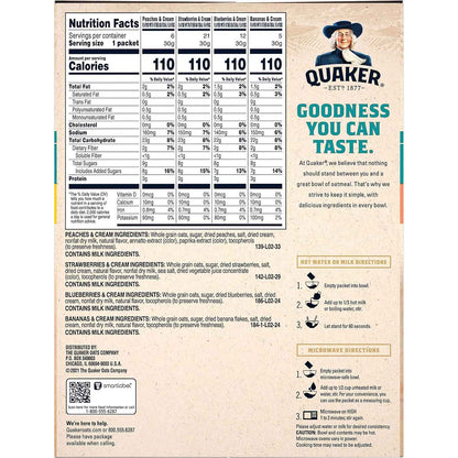 Quaker Immunity Instant Oatmeal – Pre-Workout Fuel for Remote Workers, Quick Whole Grain Bowl with Vitamin C D and Zinc
