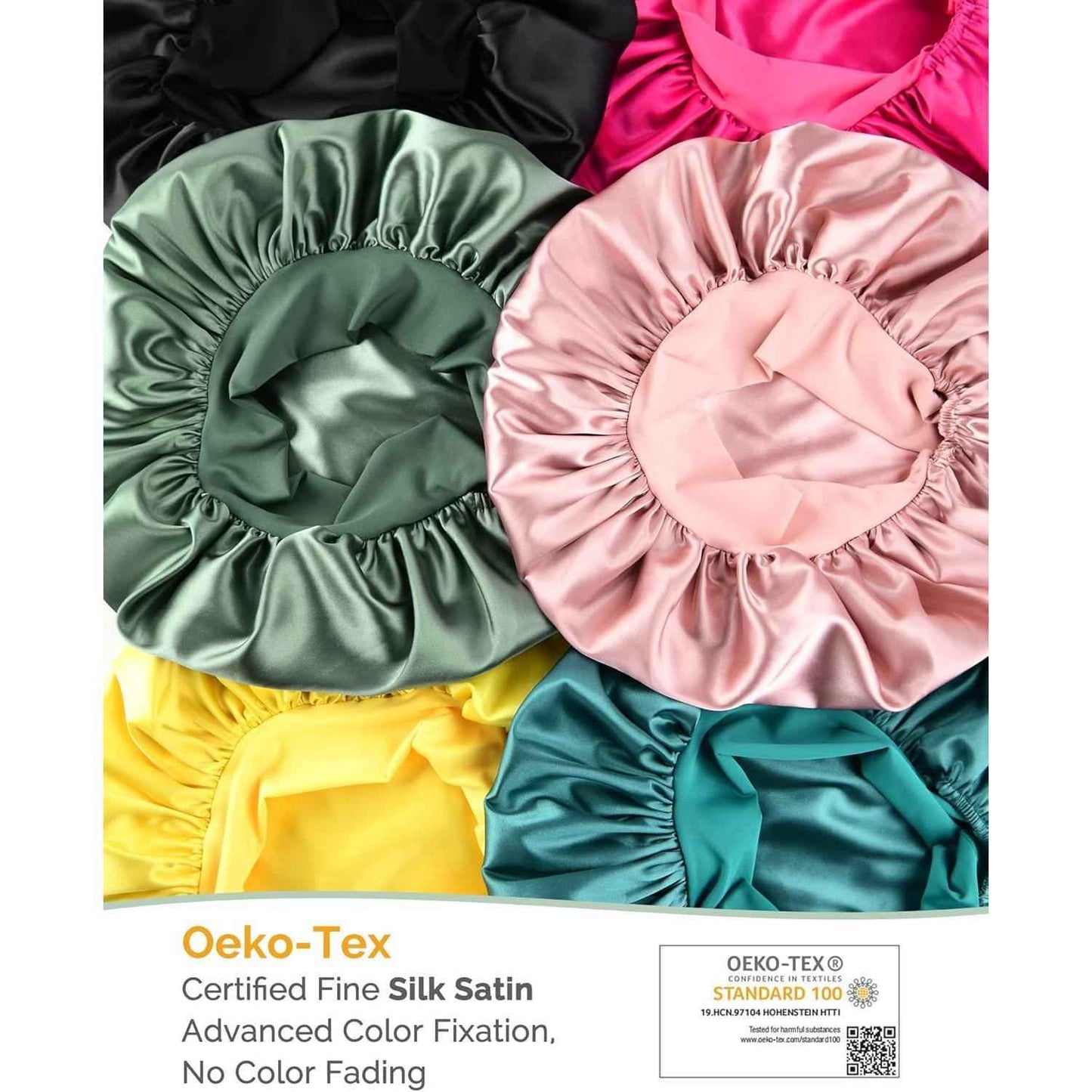 YANIBEST Neutral-Toned Satin Sleep Bonnet – Minimalist Hair Accessory for the Capsule Wardrobe and Less-Is-More Lifestyle