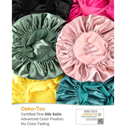 YANIBEST Neutral-Toned Satin Sleep Bonnet – Minimalist Hair Accessory for the Capsule Wardrobe and Less-Is-More Lifestyle