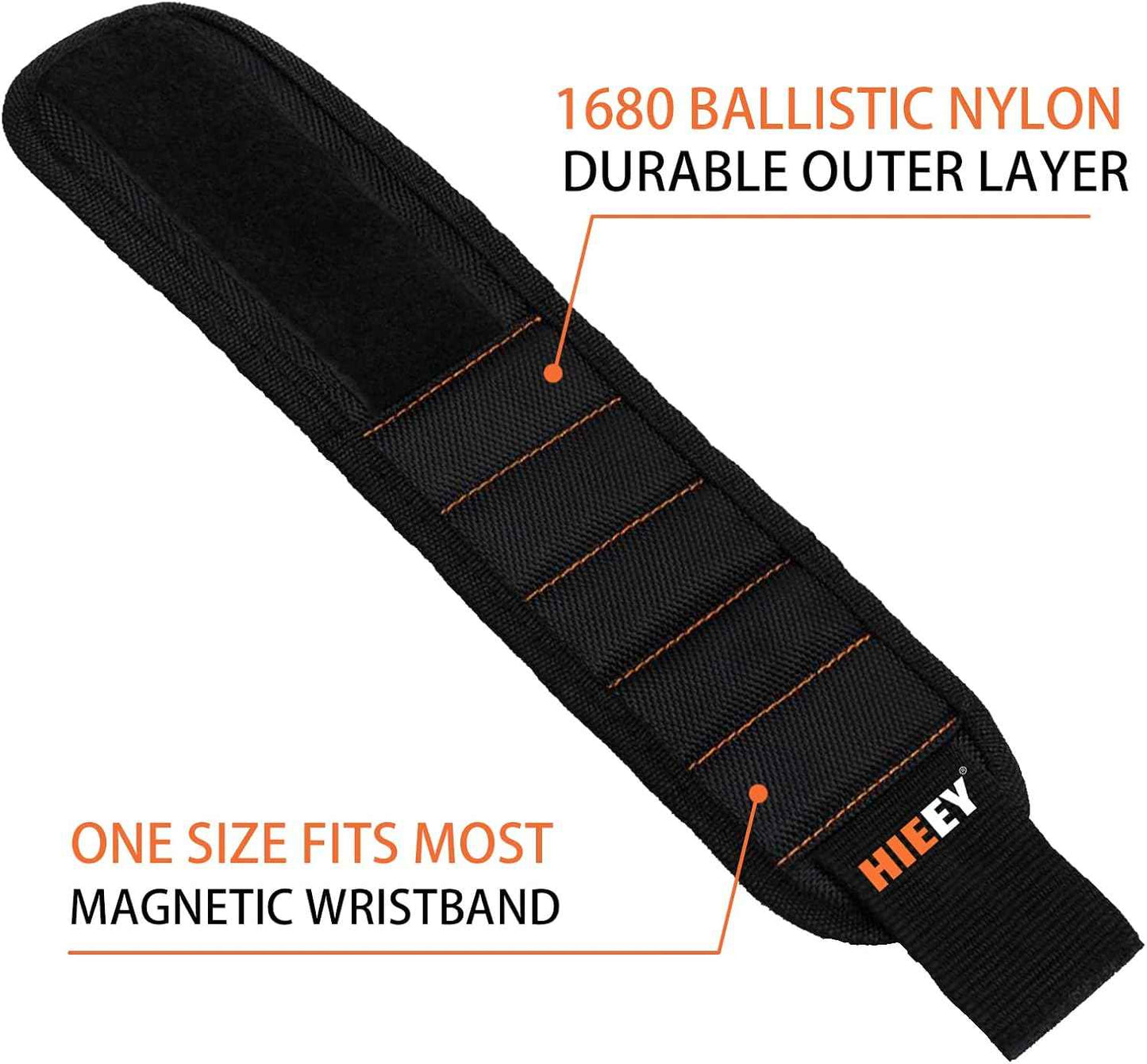 HIEEY 2 Pack Magnetic Wristband for Holding Screws – Thoughtful Birthday Gift for Dad Husband Him, Cool Stocking Stuffer Gadgets for Men Who Have Everything