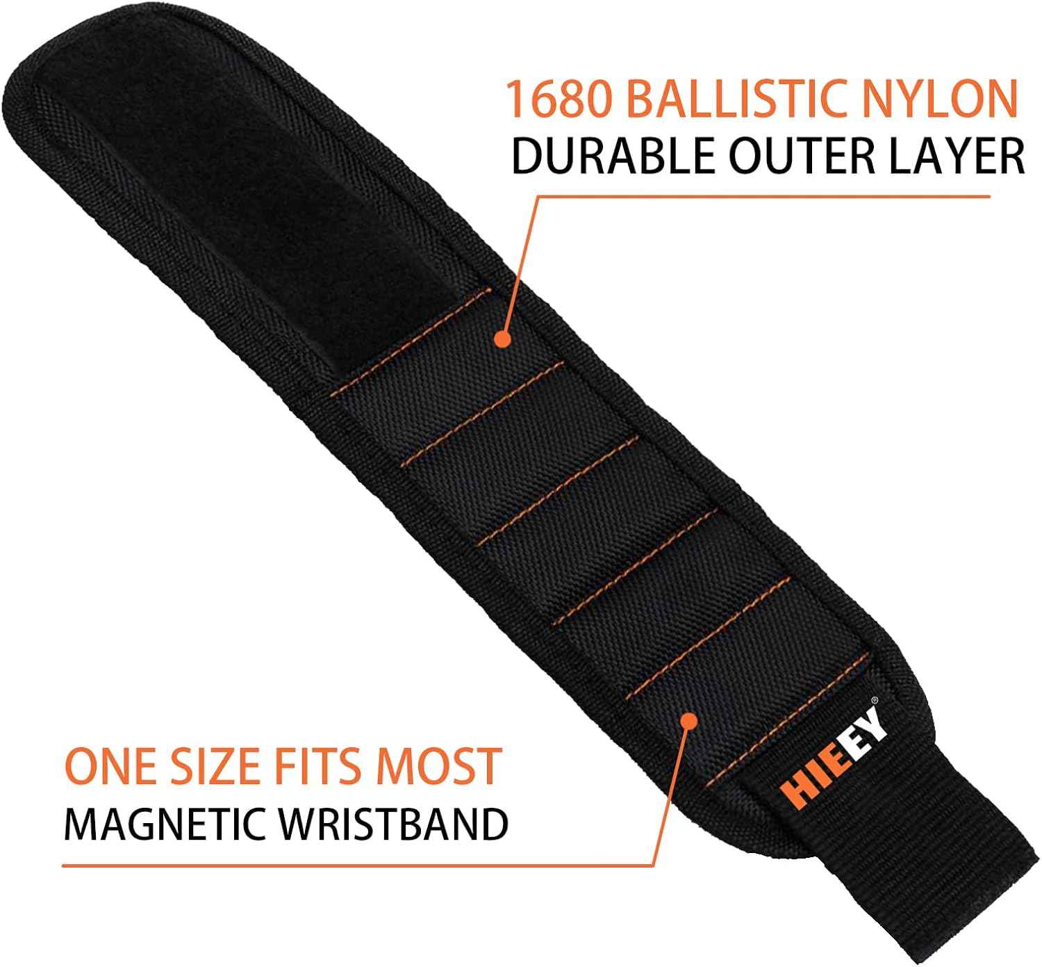 HIEEY 2 Pack Magnetic Wristband for Holding Screws – Thoughtful Birthday Gift for Dad Husband Him, Cool Stocking Stuffer Gadgets for Men Who Have Everything