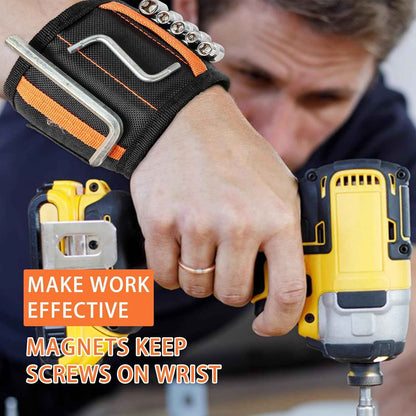 Magnetic Wristband for Holding Screws – Rugged Tool Companion for Construction Sites and Outdoor Repairs, Tear-Resistant