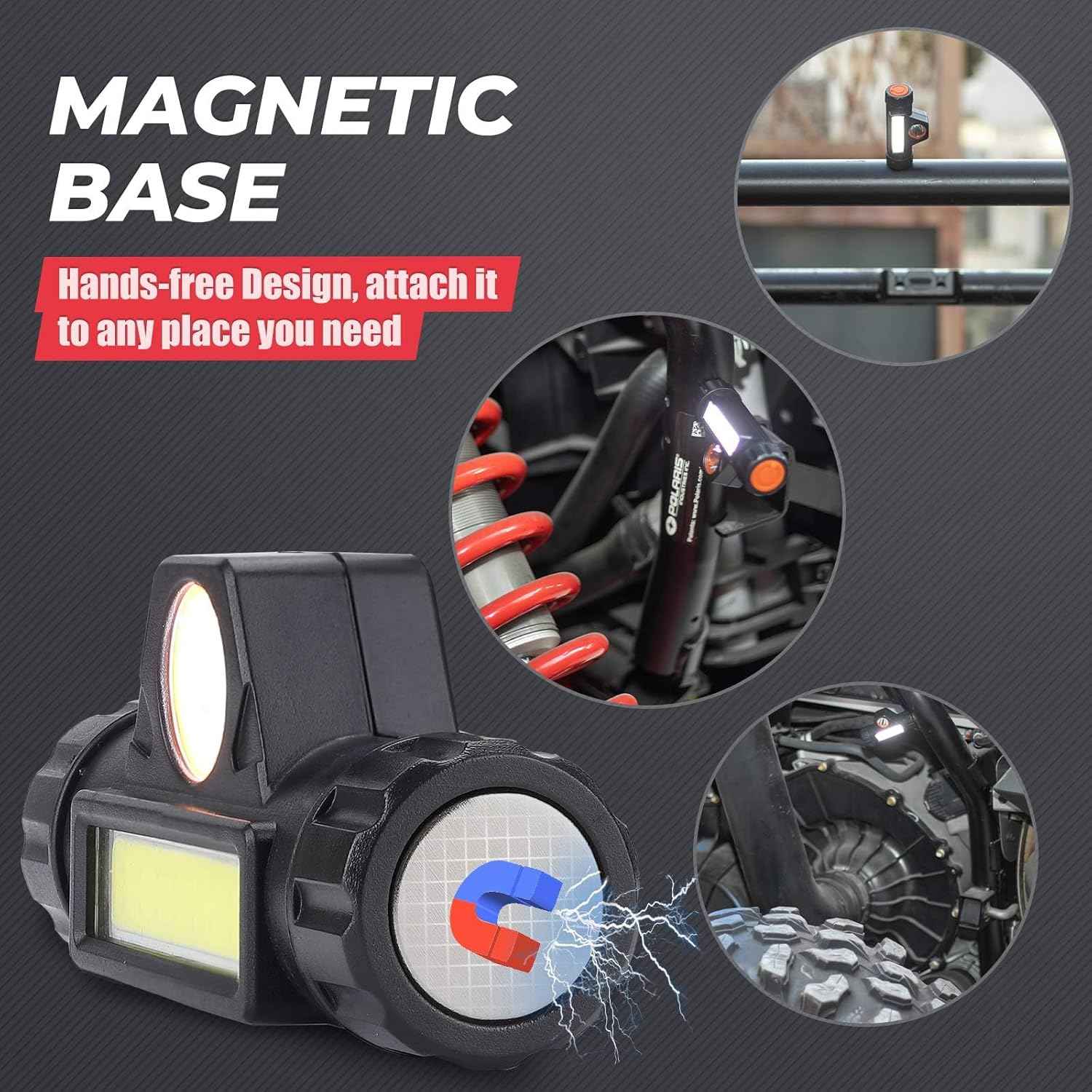 KEMIMOTO Roll Bar Dome Light Safer Hands Free Illumination for UTV ATV Night Riding and Mobility Scooter Visibility 1.5-2.0 in