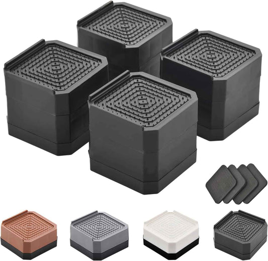 Bed Risers for Back Pain Relief – Ergonomic Lift to Ease Strain During Sleep and Rest
