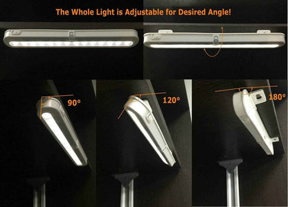 BLS T01L Motion Sensor Light – Minimalist Wire-Free Pantry and Closet Bar Light with Adjustable Swivel Beam