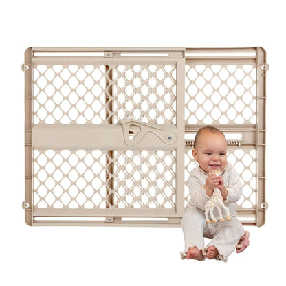 Toddleroo by North States Supergate Ergo Baby Gate – Top of Stairs Safety Barrier with Hardware Mount for Fall Prevention