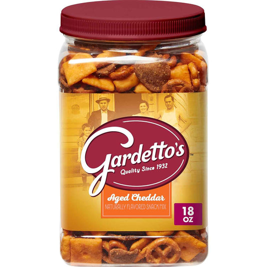 Gardetto's Aged Cheddar Snack Mix Tub – Kids Lunchbox Snack Packs for School and After-School