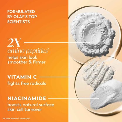 Olay Vitamin C MAX Premium Face Moisturizer – Elevated Brightening Cream with Peptides & Niacinamide