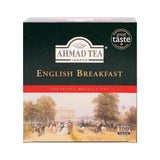 Ahmad Tea English Breakfast Teabags – Workday Productivity Brew for Office Breakrooms, 100 ct Caffeinated