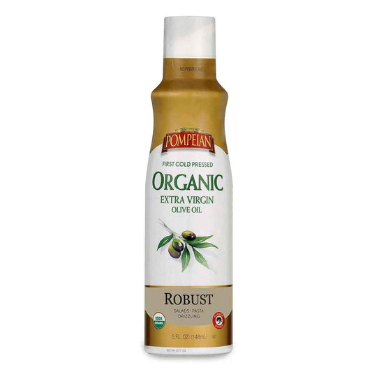 Pompeian Single-Ingredient Organic EVOO Spray for Streamlined Pantries