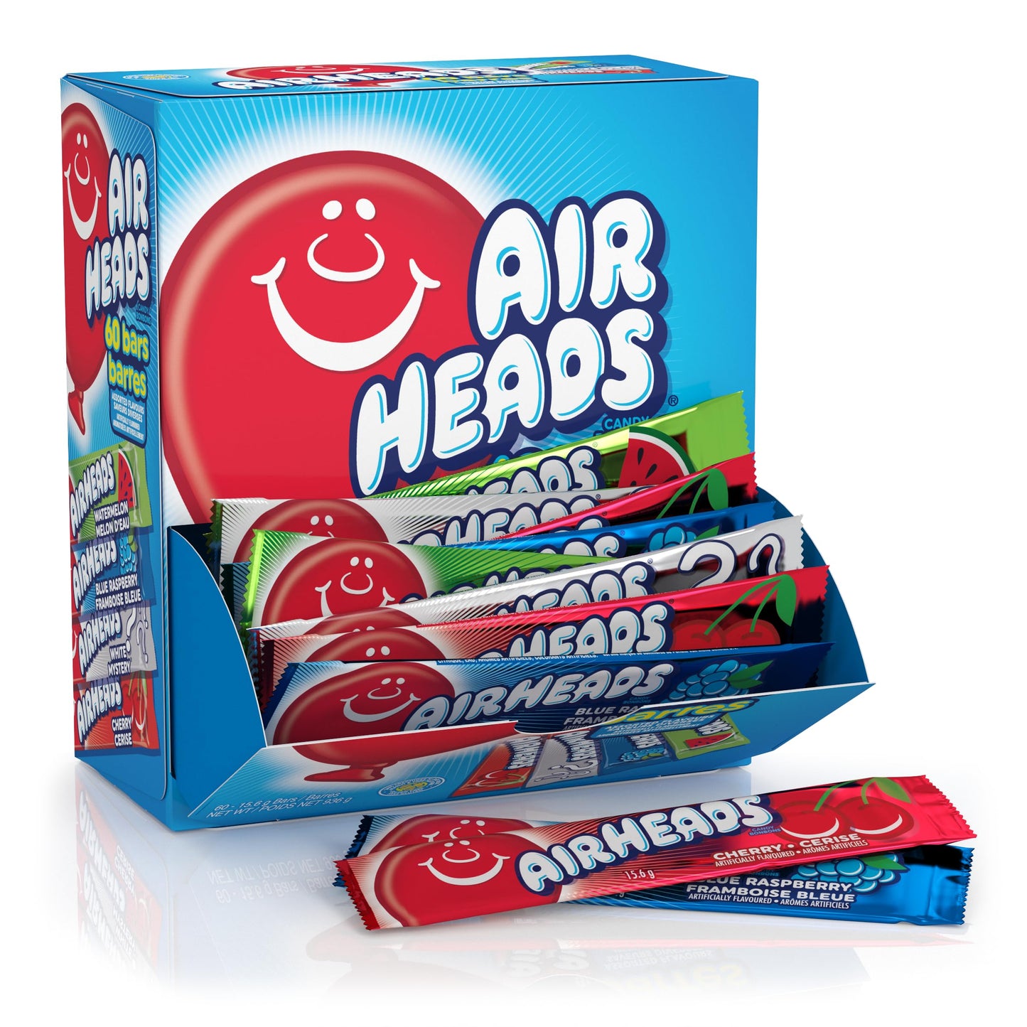 Airheads Sour Taffy Bars Bulk Pack – Worry-Free Party Favors and Halloween Bowl Candy for Nut-Free Households