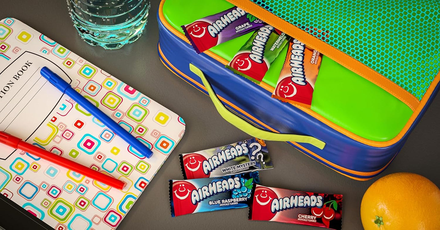 Airheads Sour Taffy Bars – Holiday Gift Basket Addition and Concession Stand Candy Bar Offering
