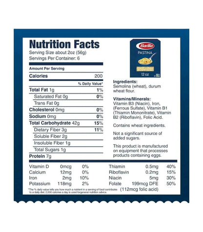 Barilla Stelline Pasta 12 oz – Clean-Ingredient Star Pasta for an Uncluttered Pantry Staple