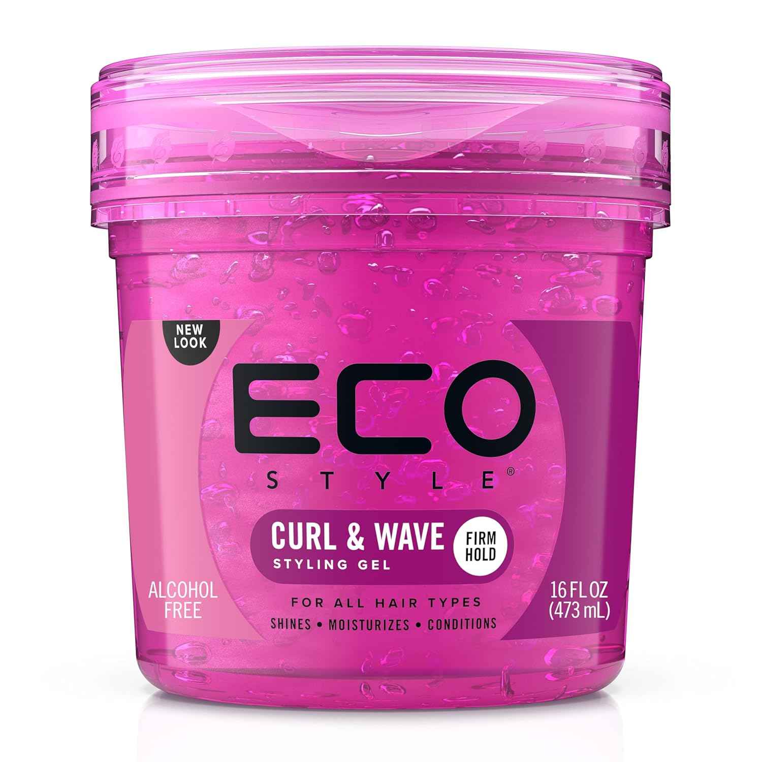 Ecoco Eco Style Hair Gel – Clutter-Free Edge Control for Simple Curly Hair Routines, 8 oz
