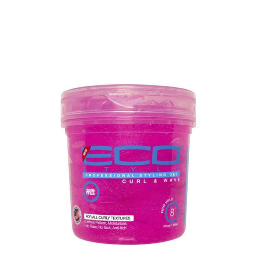 Ecoco Eco Style Hair Gel – Gentle Anti-Itch Edge Control for Sensitive Scalps, Flake-Free Finish