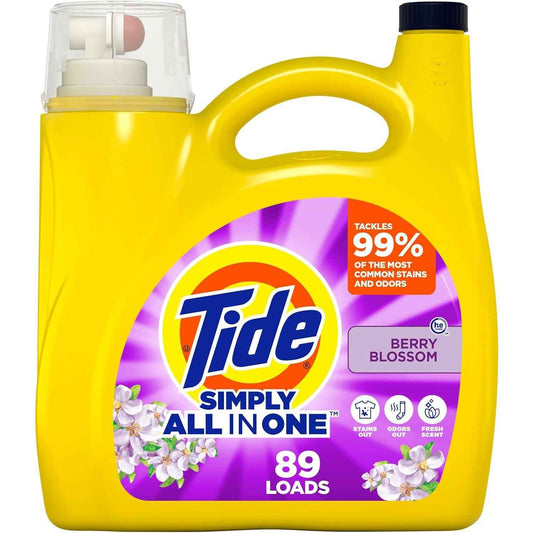 Tide Simply Liquid Laundry Detergent for Cold-Wash Energy-Saving Households, Daybreak Fresh, 182 fl oz