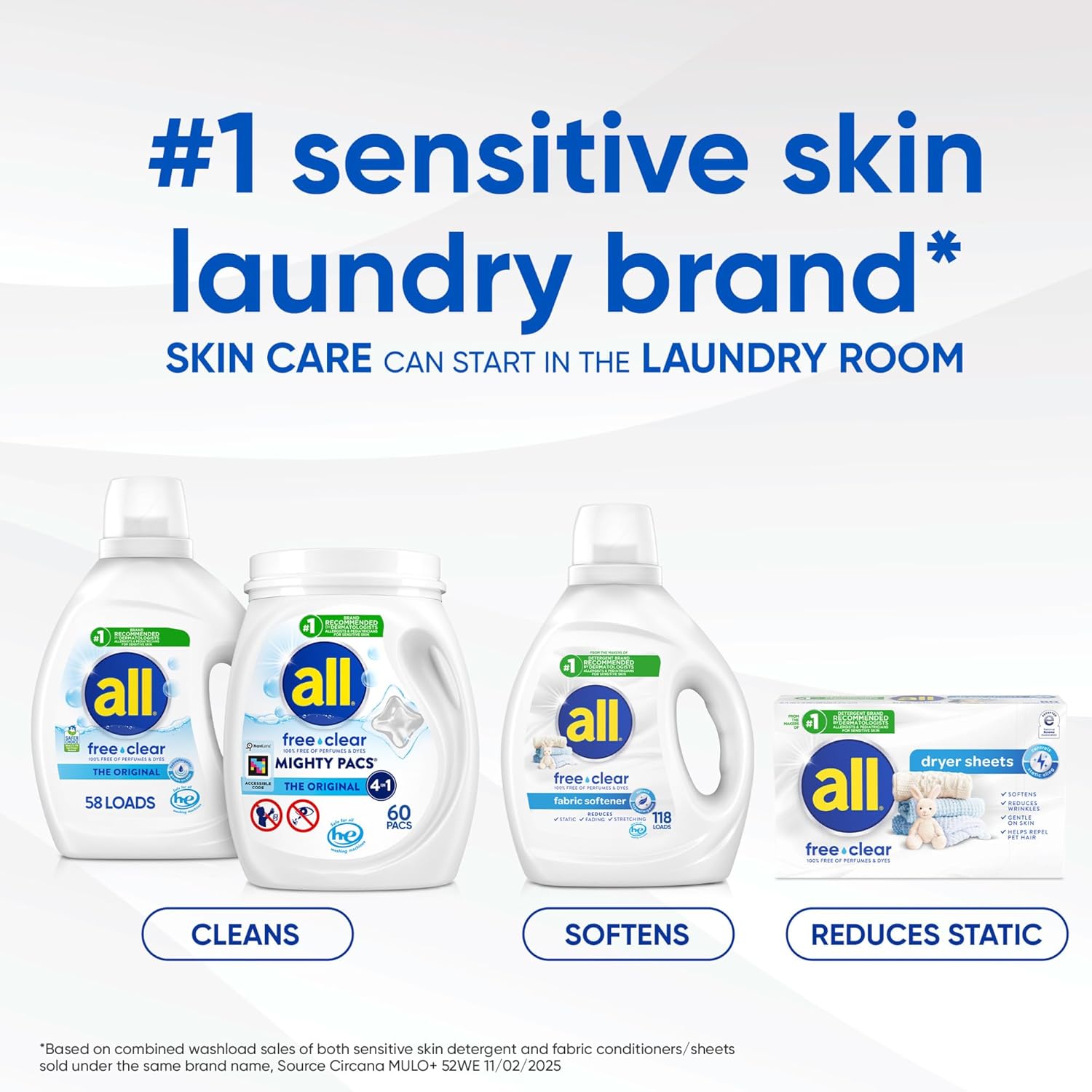 All Mighty Pacs Laundry Detergent – Pediatrician-Recommended Wash for Baby Clothes and Cloth Diapers
