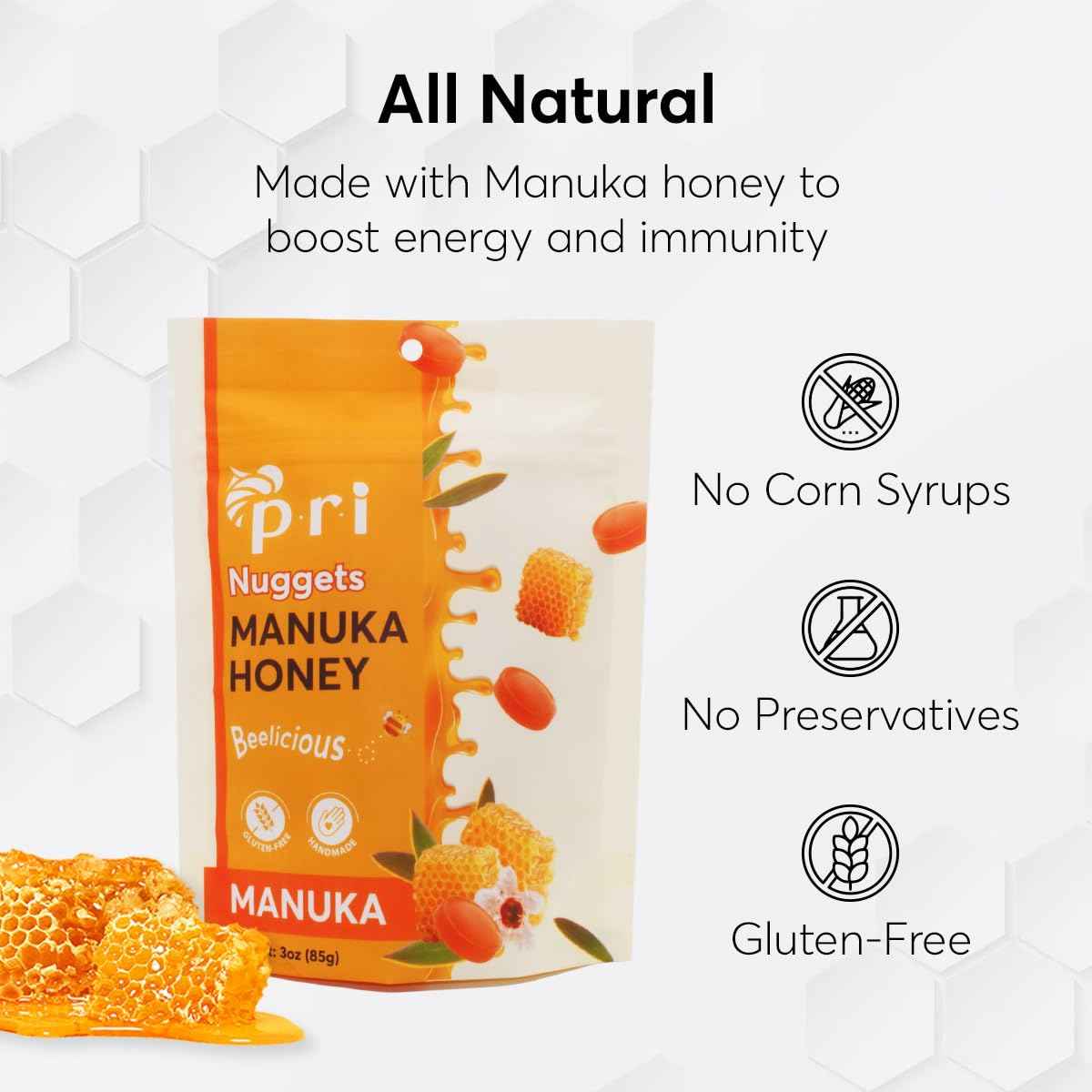 P.R.I Manuka Honey Nuggets – Thoughtful Hostess Gift for Dinner Party Thank You Bowls