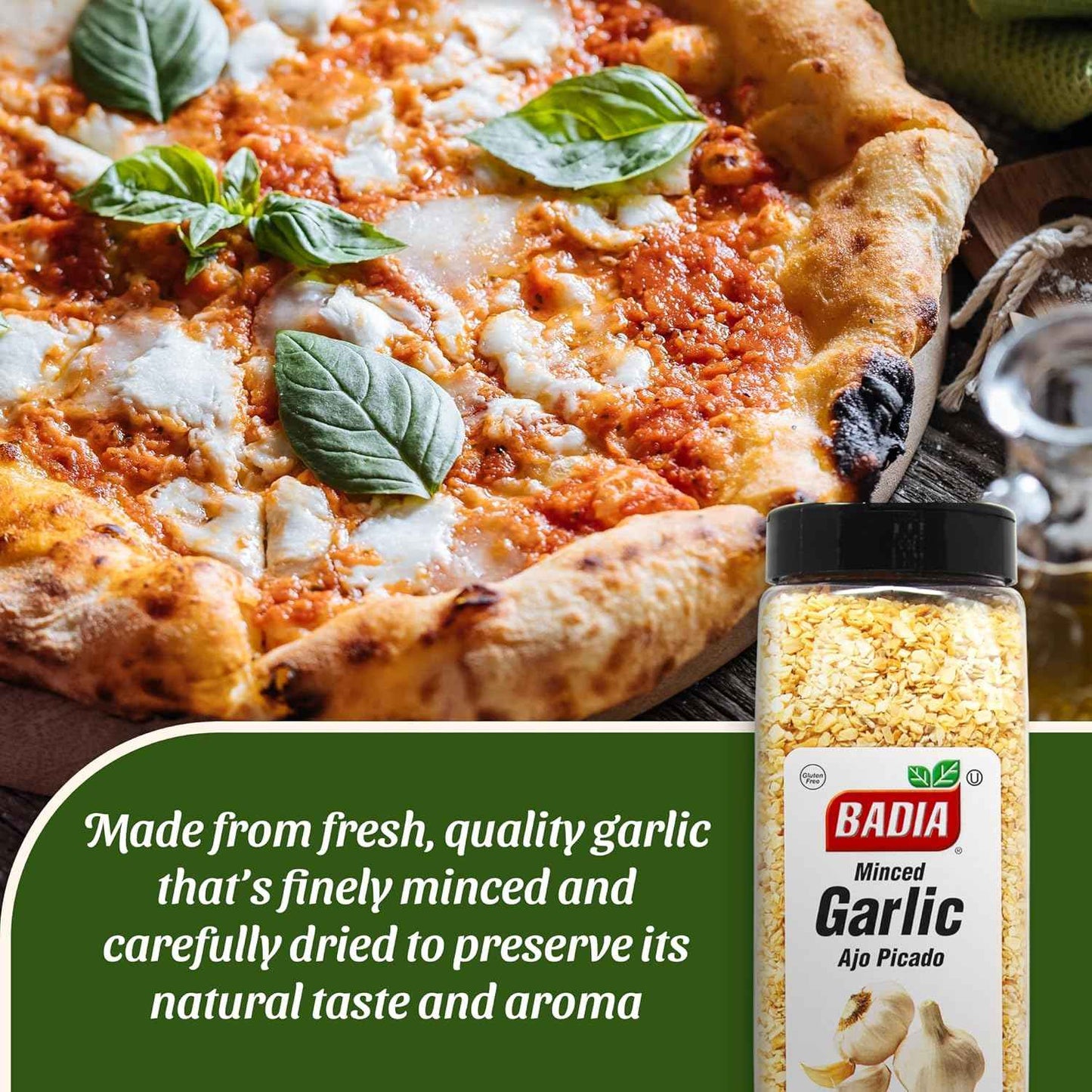 Badia Dehydrated Minced Garlic 1.5 lb – Bulk All-Natural Seasoning for Meal Prep Sundays, Quick Weeknight Dinners, and Busy Family Kitchens