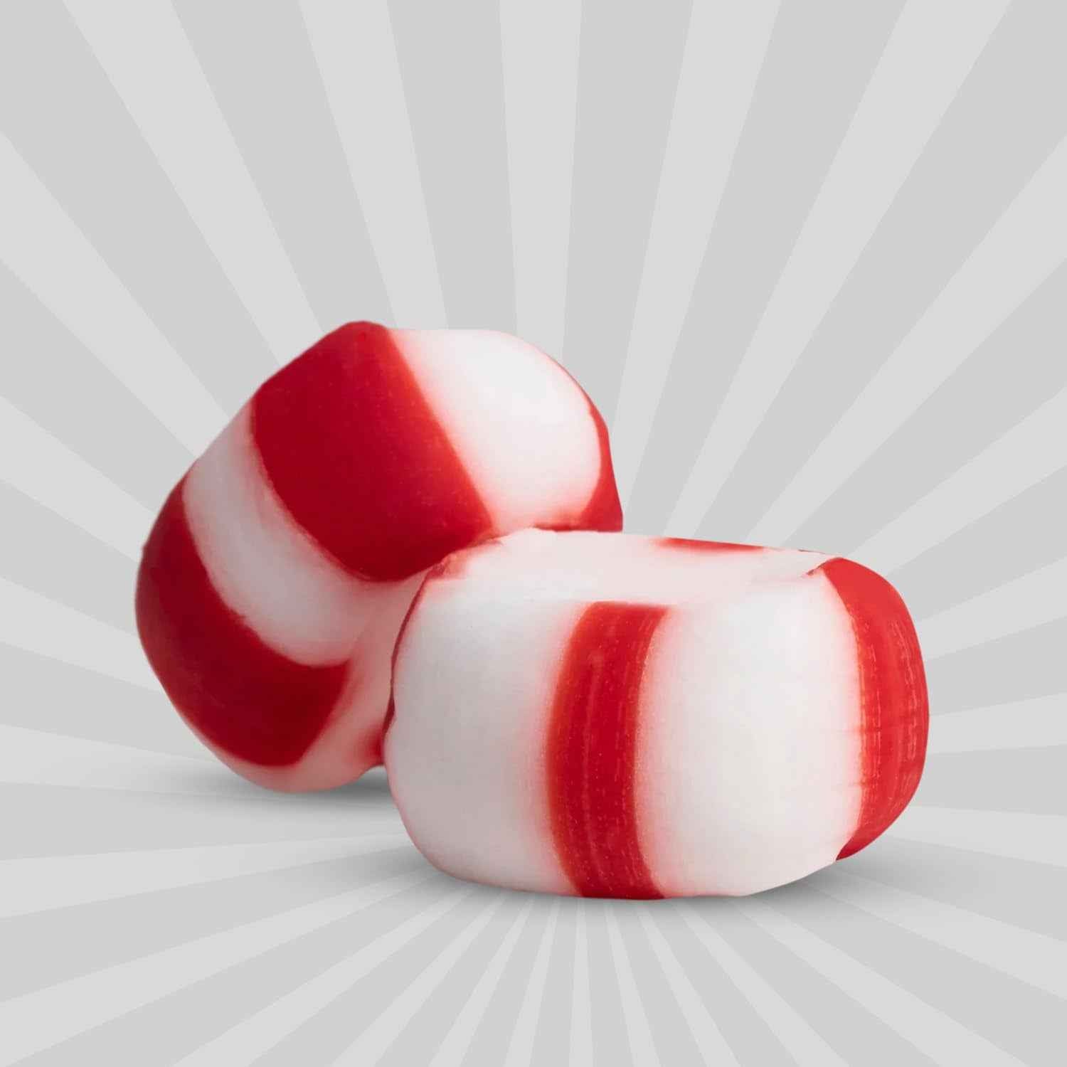 Soft Peppermint Puff Candy - Lunch Box Safe Individually Wrapped Mints for Kids, No Choking Hard Crunch School Snack
