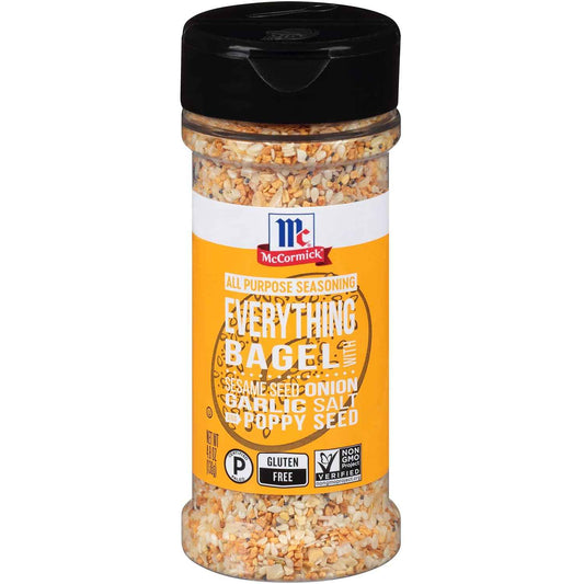 McCormick Everything Bagel All Purpose Seasoning – Low-Carb Keto Pantry Staple for Mindful Home Cooking, 4.8 oz