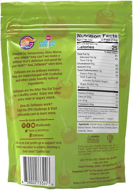 Zollipops Xylitol Lollipops for Adults – Low-Carb Sweet Craving Fix for After-Dinner and Bedtime Ritual