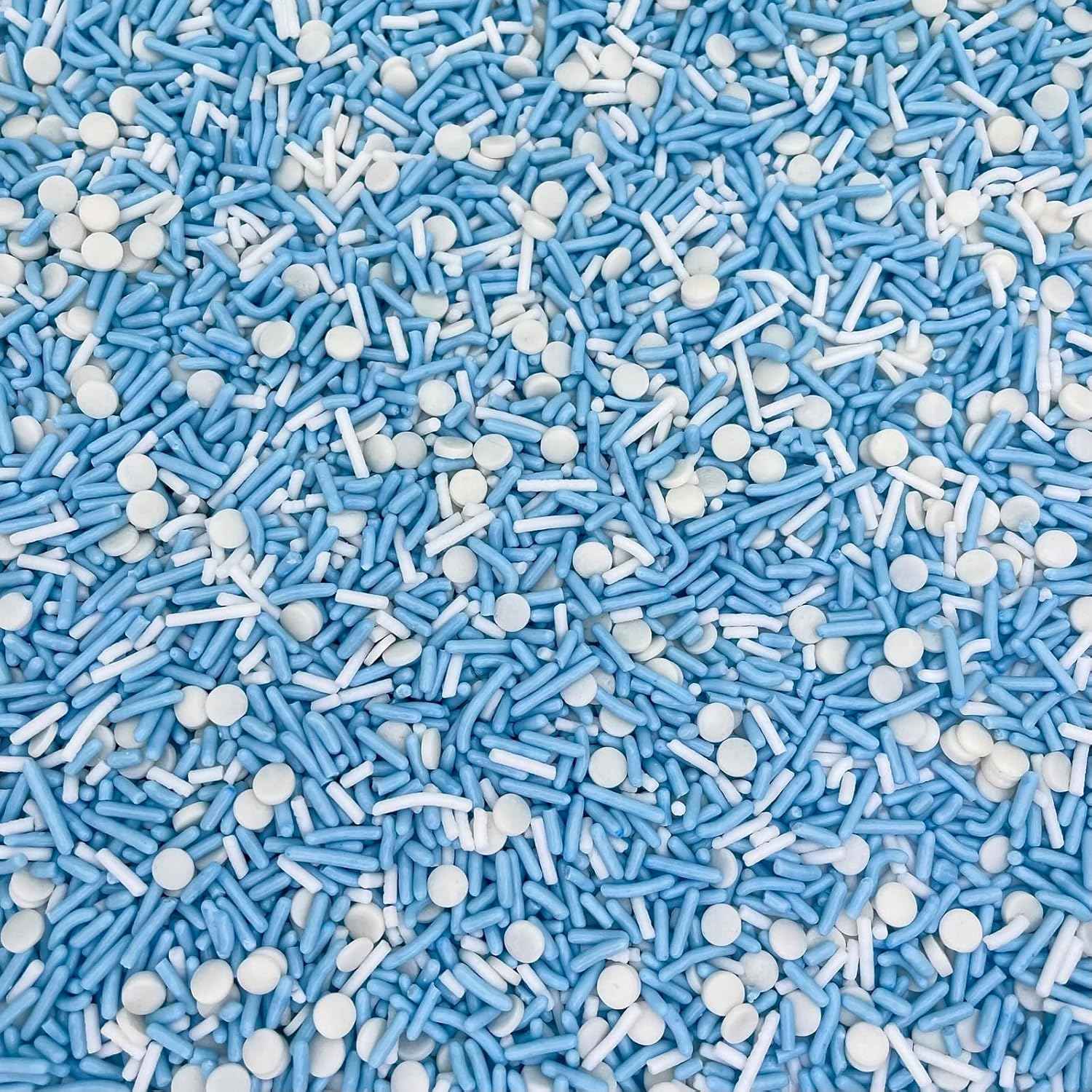 Manvscakes Clean Label Blue Sprinkles – Natural Dye Dessert Topping for Health Minded Home Bakers