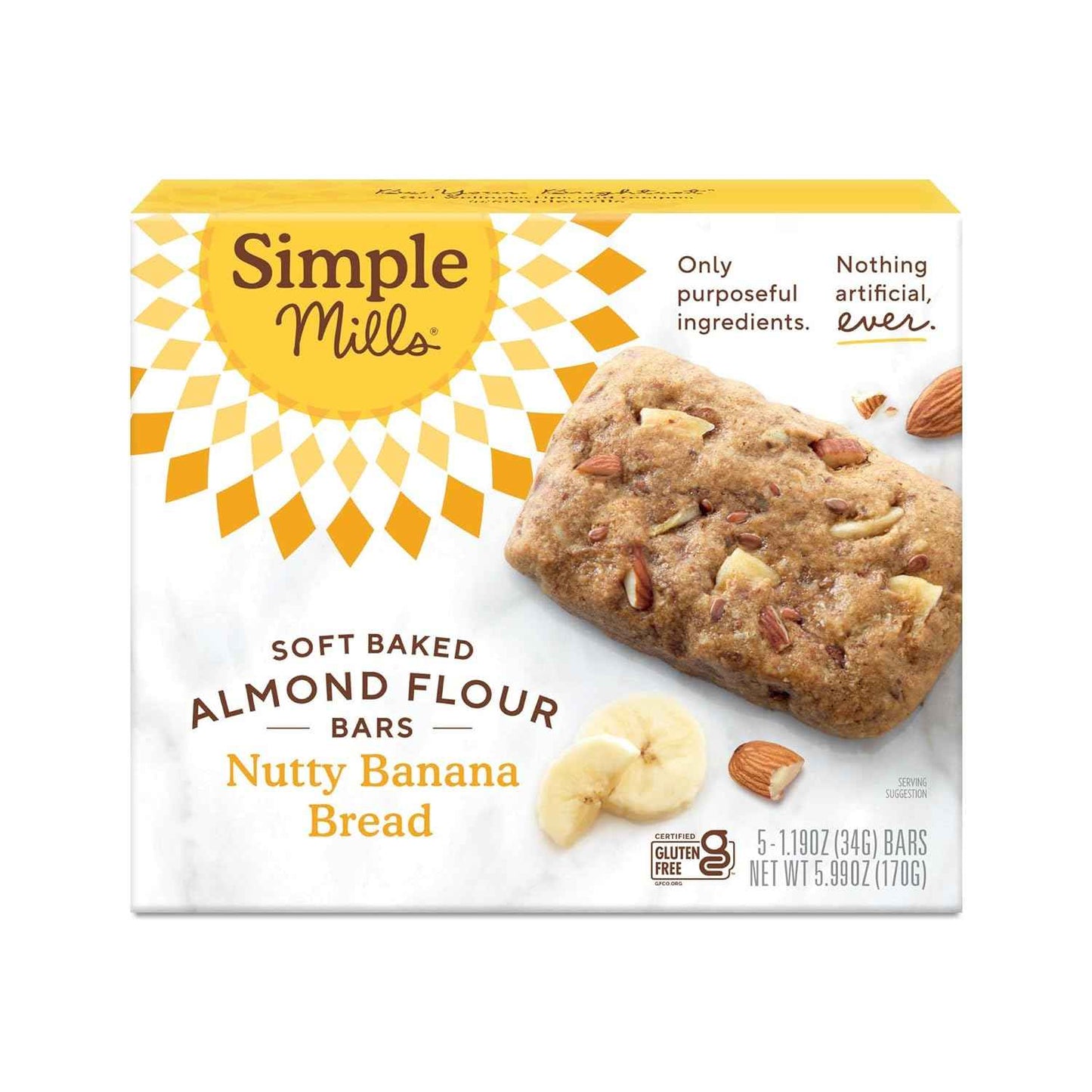 Simple Mills Nutty Banana Bread Bar – Five-Ingredient Clean Snack for Minimalist Pantries
