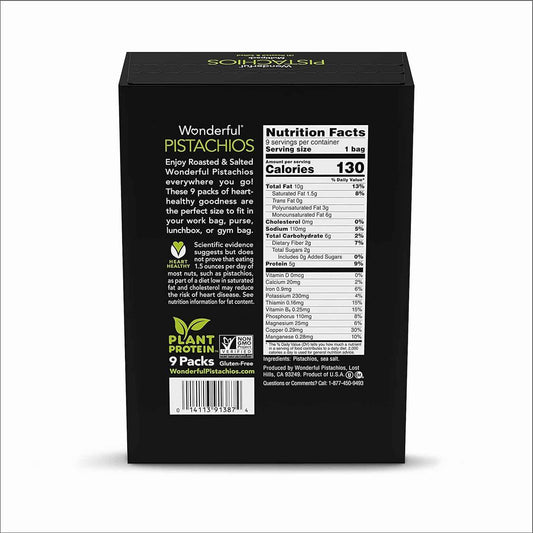 Wonderful Pistachios 14oz Resealable Salt & Pepper Bag – Thoughtful Hostess Gift for Entertaining