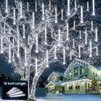 Aluan Icicle Tube Lights – Bedroom Aesthetic Accent with Cascading Cool White Glow for Relaxing Nights In