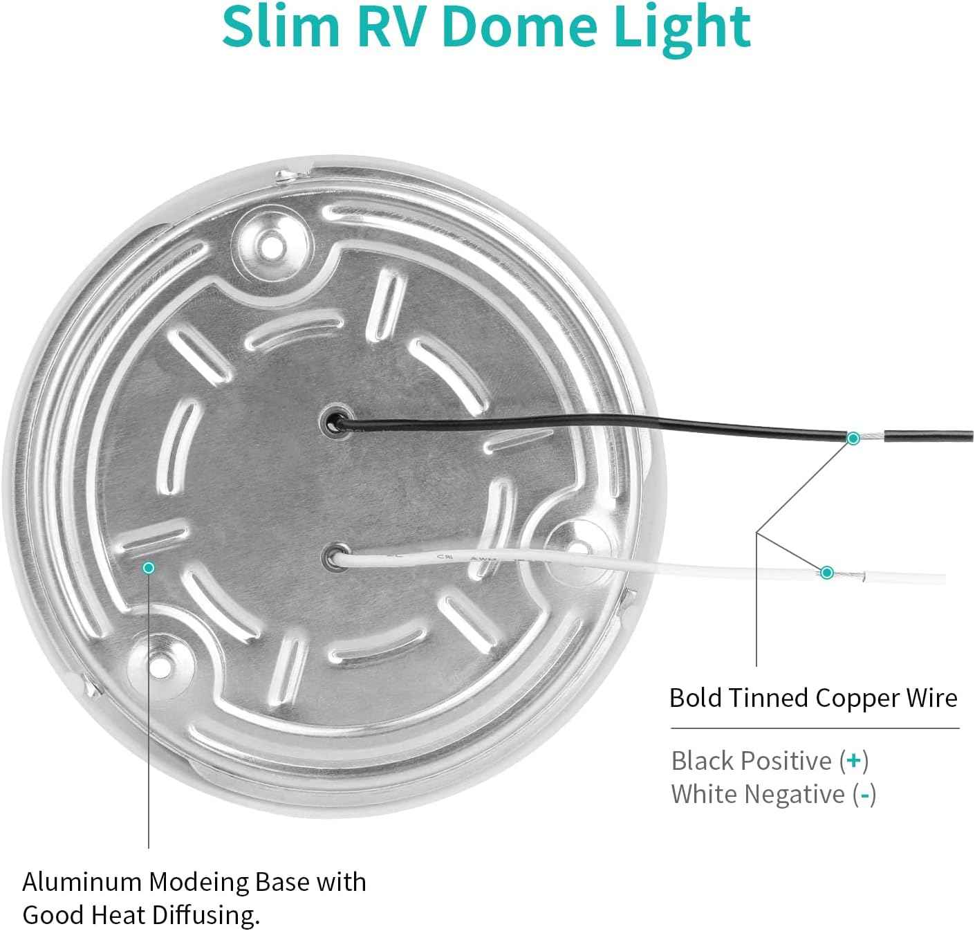 RV LED Ceiling Light – Practical Housewarming Gift for New Camper Owners, Easy DIY Install 12V Puck Light