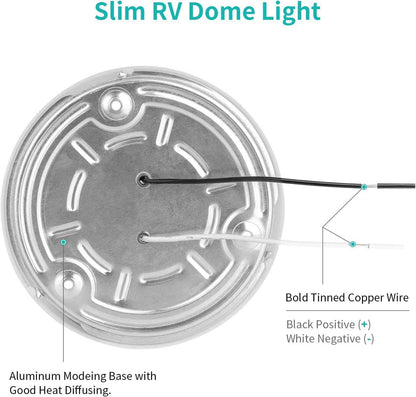 RV LED Ceiling Light – Practical Housewarming Gift for New Camper Owners, Easy DIY Install 12V Puck Light