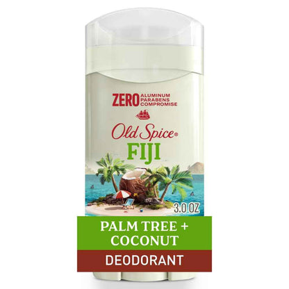 Old Spice Fiji Aluminum Free Deodorant for Men, Stocking Stuffer and Birthday Gift Idea for Dads and Husbands