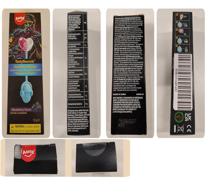 Amos Music Lollipop Candy – Guilt-Free Sugar-Free Self-Care Treat with Xylitol, Mindful Music Experience for Mindful Moments