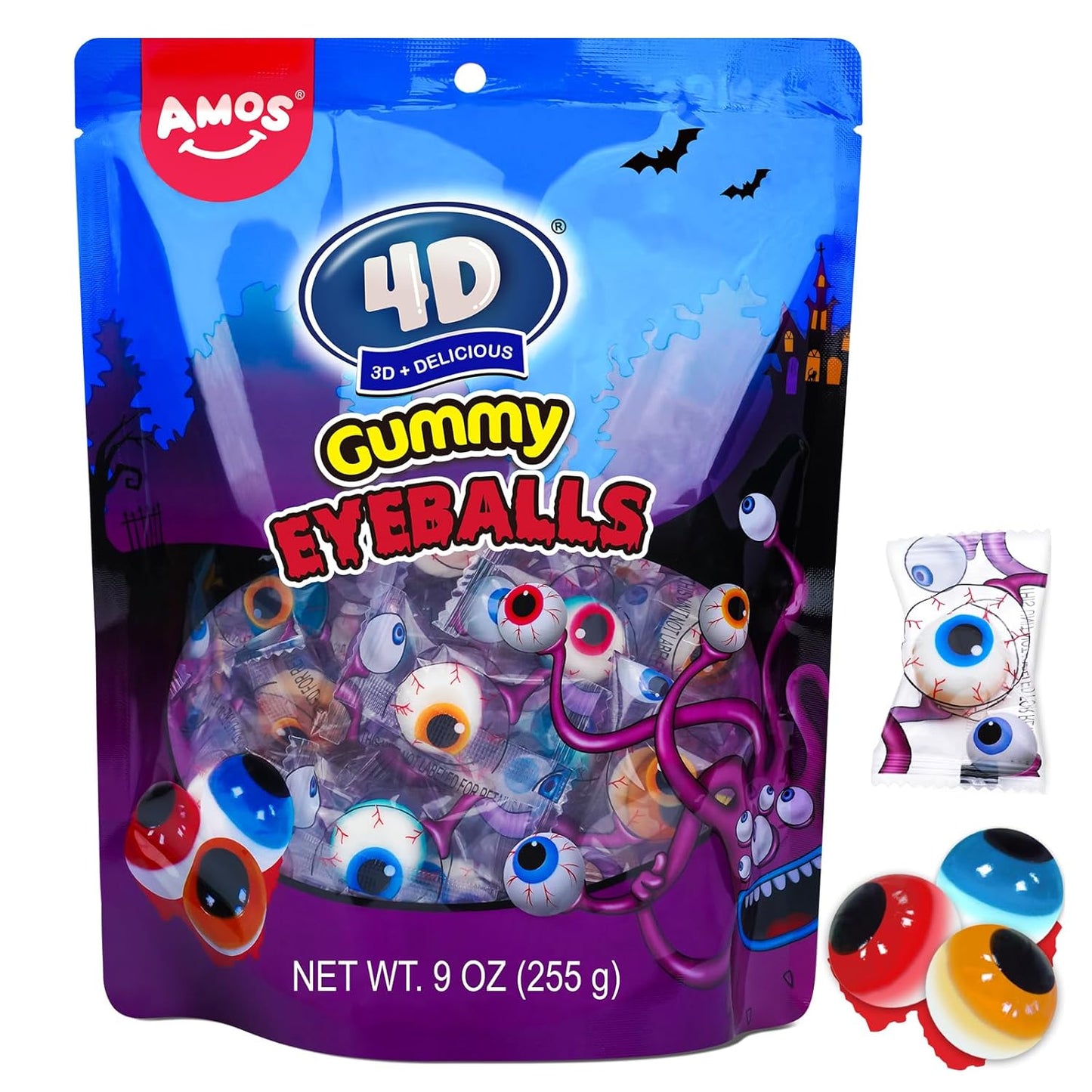 Amos Spooky Gummy Body Parts – Eye-Catching Halloween Dessert Table Decor for Living Room & Dining Room Displays
