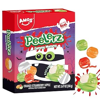 Amos Spooky Gummy Body Parts – Eye-Catching Halloween Dessert Table Decor for Living Room & Dining Room Displays