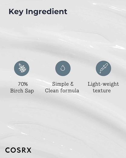 COSRX Oil Free Lotion with Birch Sap – Calming Nighttime Moisturizer for Oily Skin and Pre-Sleep Self-Care Rituals