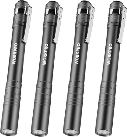 WORKPRO LED Pen Light – Anti-Accidental Activation Flashlight for Home Toolkits and Emergency Go-Bags