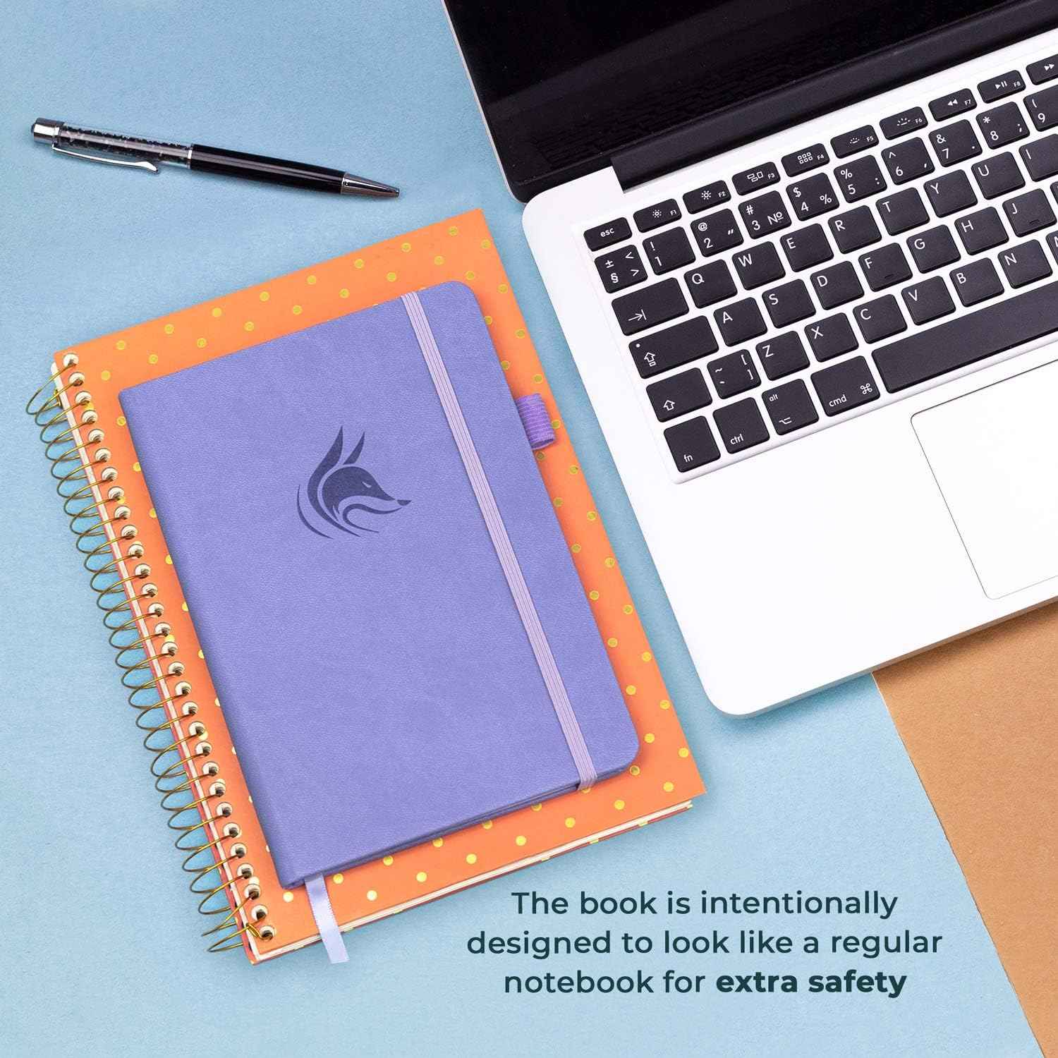 Clever Fox Password Book – Valentine's Day Gift for Him or Her, Elegant Leather Password Keeper