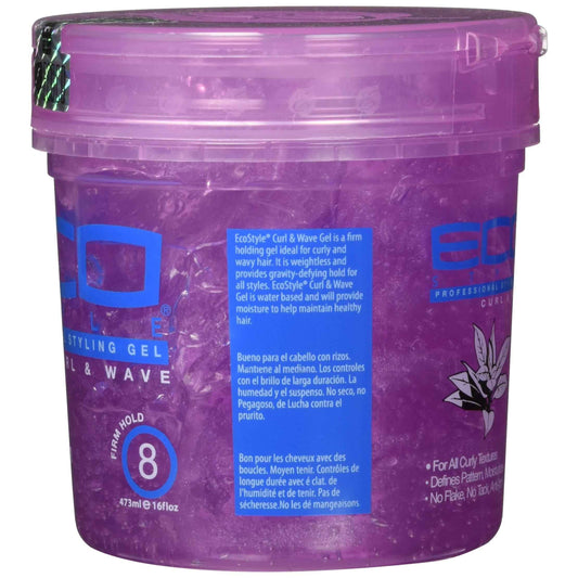 Ecoco Eco Style Hair Gel – Gentle Anti-Itch Edge Control for Sensitive Scalps, Flake-Free Finish