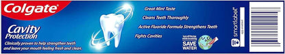 Colgate Cavity Protection Toothpaste – Daily Wellness Ritual for Enamel Care, Invigorating Mint Freshness