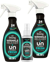Downy Wrinkle Releaser Spray – Home Office Touch-Up for Busy Commuters, All-In-One Wrinkle and Odor Fix