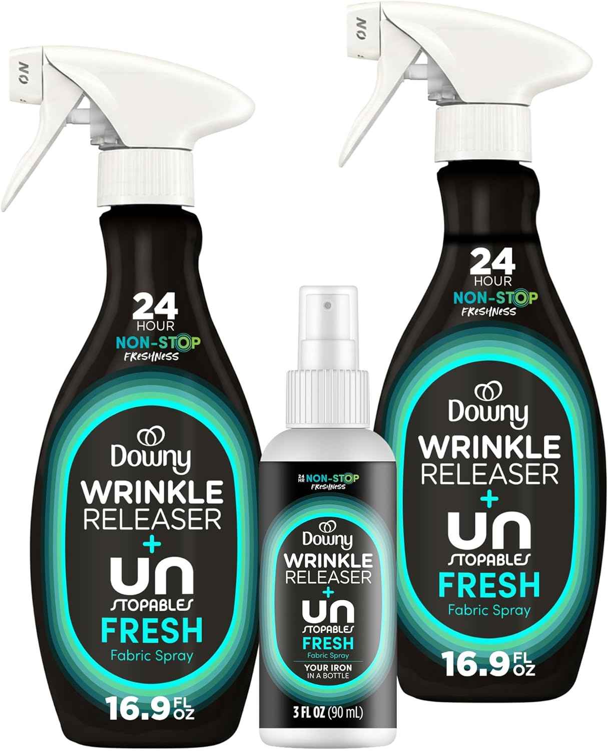 Downy Wrinkle Releaser Spray – Home Office Touch-Up for Busy Commuters, All-In-One Wrinkle and Odor Fix